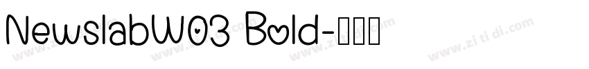 NewslabW03 Bold字体转换